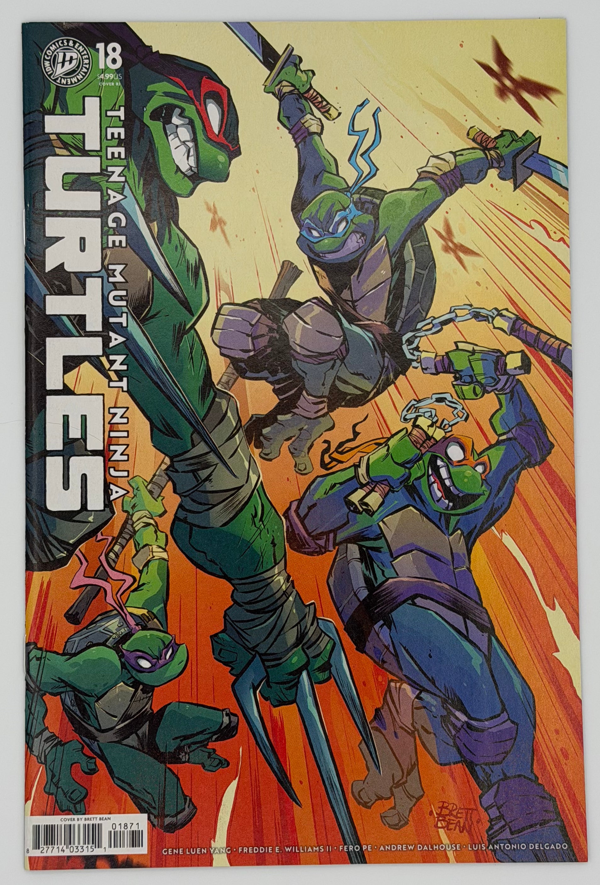 Teenage Mutant Ninja Turtles #18 Incentive 1:50 Brett Bean